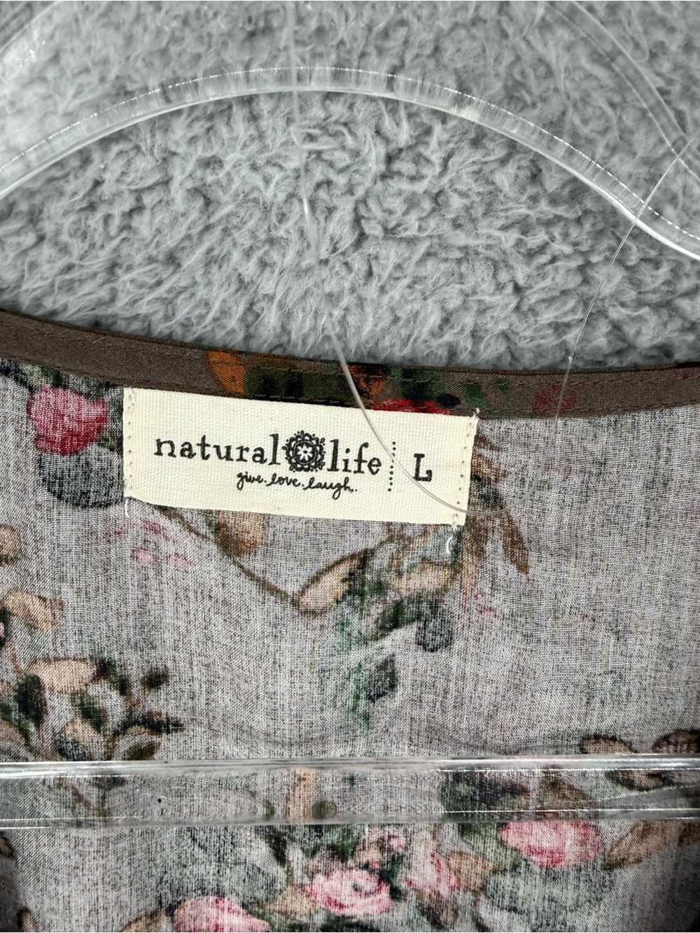 Natural life Boho Floral Patchwork V-Neck Tunic Top/mini dress - Teal Multi larg - Picture 2 of 6
